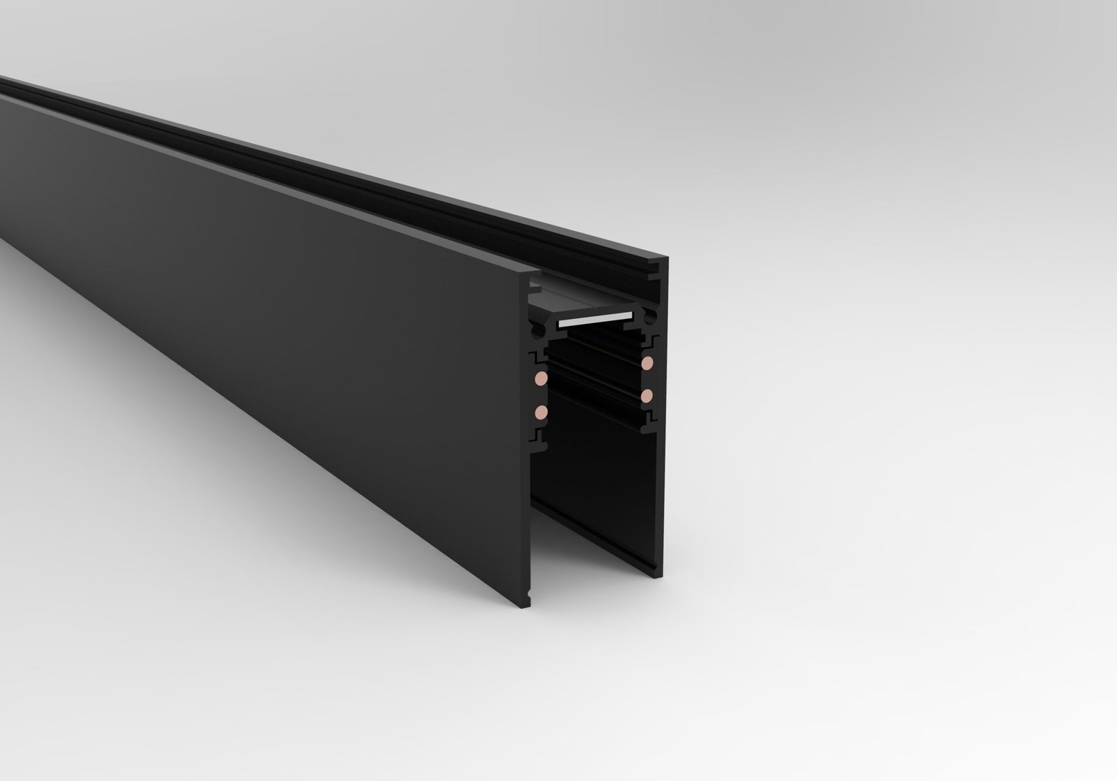 Low voltage track and rail